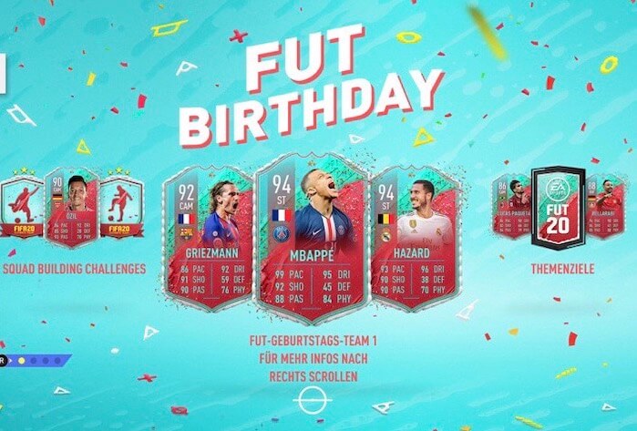 fifa fut birthday