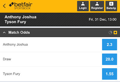 fury vs. joshua