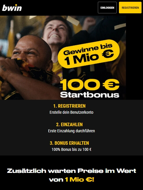 Mobiler 100 Euro Wettbonus bei Bwin Bwin Wettbonus mobil