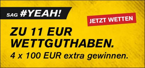 Interwetten 11€ Wettguthaben