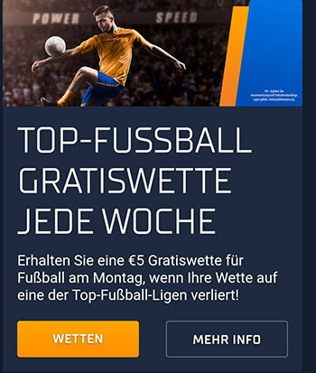 Fußball Freebet STSbet Free Bet STS