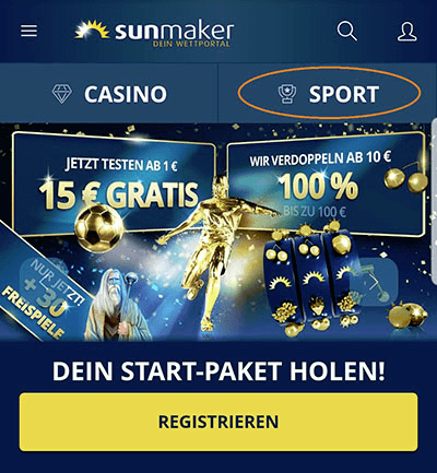 Sunmaker Willkommens Bonus