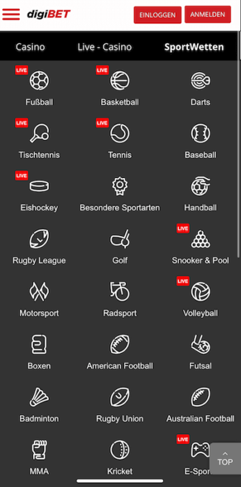 Digibet Sport App