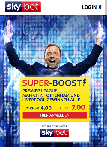 Grafik zum Premier League Superboost von Skybet