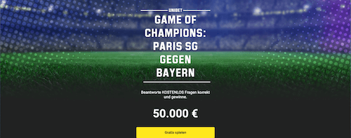 Unibet Champions League Finale Tippspiel