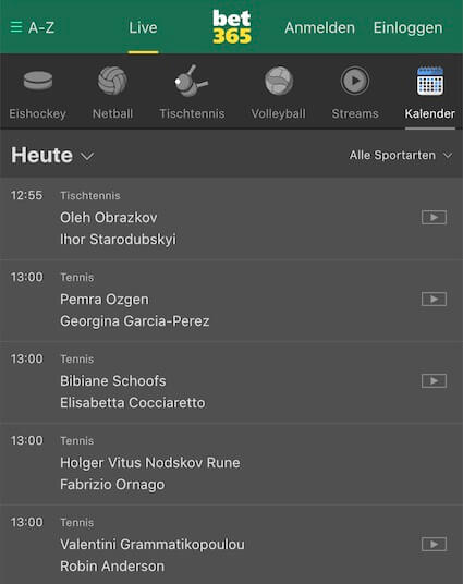 bet365 live wetten kalender