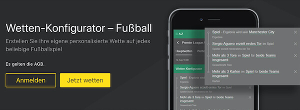 Bet365 Wetten Konfigurator