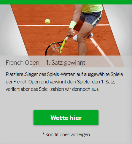 French Open Aktion Betway