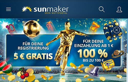Sunmaker Willkommens Bonus