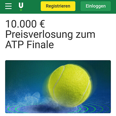 Grafik zur 10.000 Euro Verlosung zu ATP-Finale von Unibet