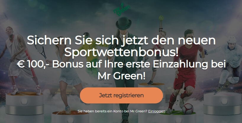 Neukundenbonus bei MrGreen