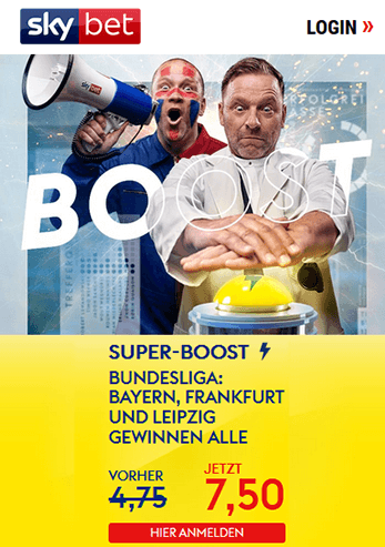 Grafik zum Bundesliga Superboost von Skybet