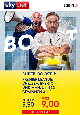 Grafik zum Premier League Superboost von Skybet