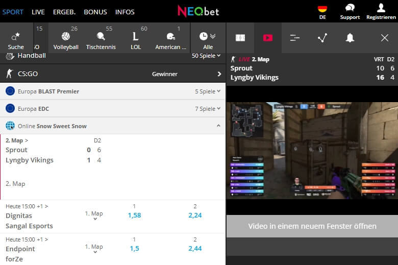 Neobet CS:GO Livestream