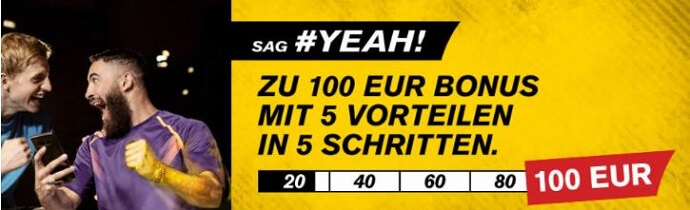 Interwetten Neukundenbonus bis zu 100€