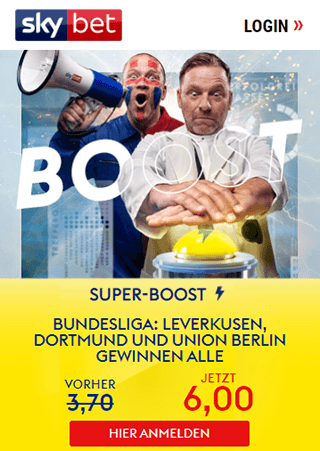 Grafik zum Bundesliga Superboost von Skybet