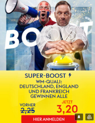 Grafik zum WM 2022 Quali Superboost von Skybet