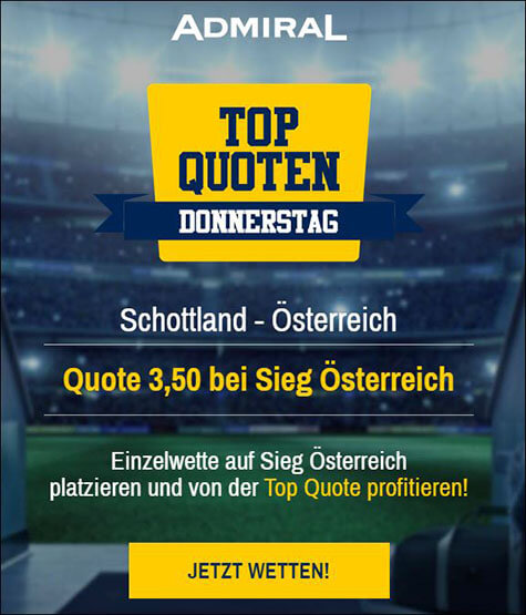 AdmiralBet Schottland Österreich