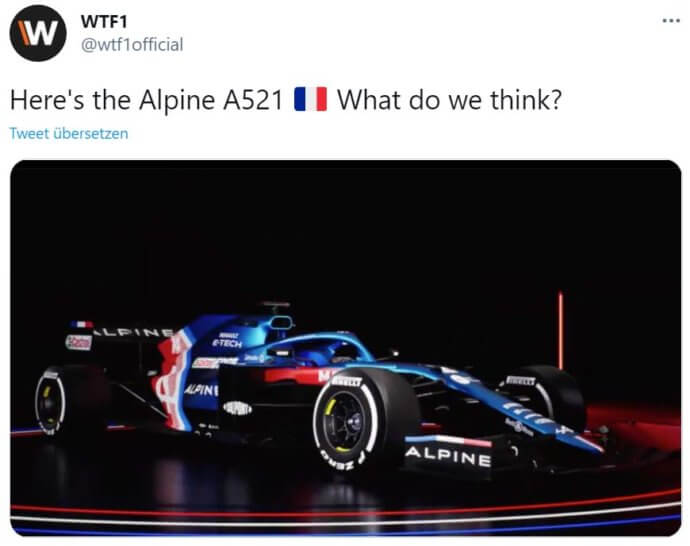 Neues Alpine F1 Auto 2021