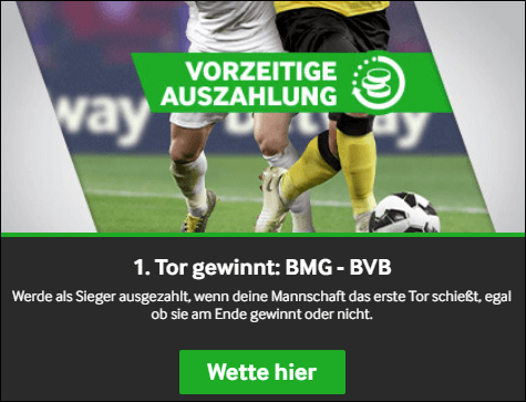 Betway DFB Pokal Aktion 1. Tor gewinnt