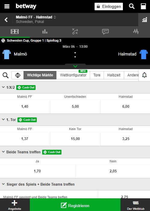 Fussball Wetten bei Betway fussball wetten