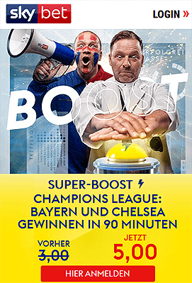 Grafik zum Champions League Superboost von Skybet