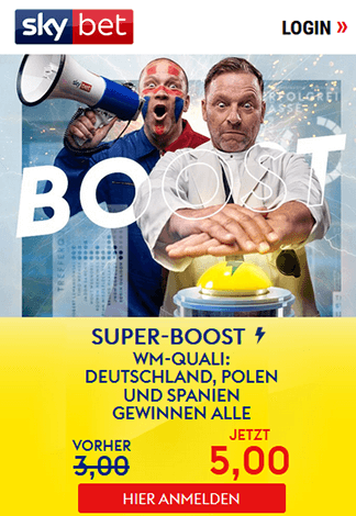 Grafik zum WM 2022 Quali Superboost von Skybet