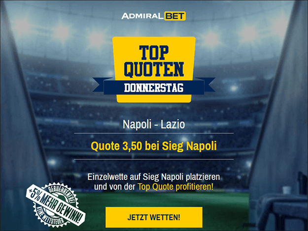 Grafik AdmiralBet Topquote