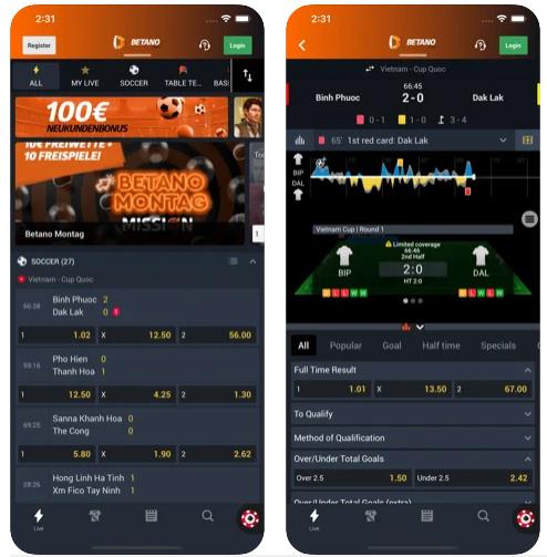 Betano iOS App