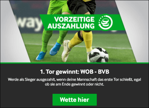 Betway Bundesliga Aktion 1. Tor gewinnt