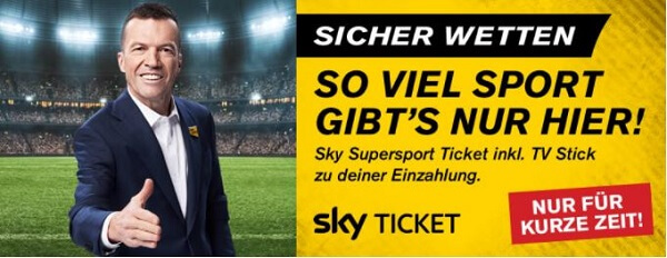 Interwetten spendiert Sky Ticket