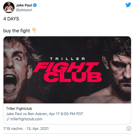 Jake Paul vs Ben Askren