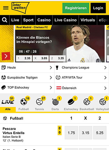 Interwetten Anmeldung neu