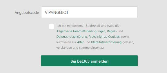 Bet365 Registrierung neu