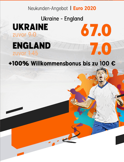 Ukraine - England Wetten