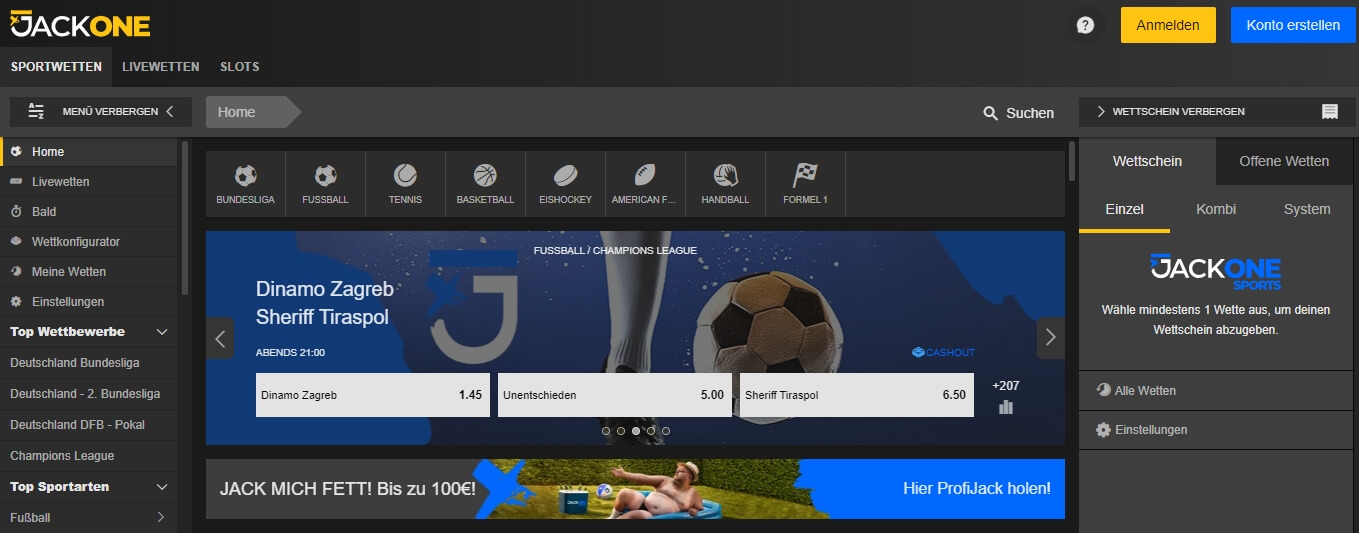 jackone webseite