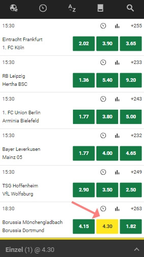 bei Unibet wetten