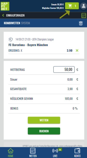 happybet mobiler wettschein