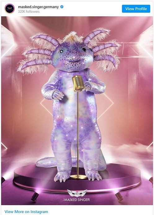 masked singer 2021 hinweise axolotl