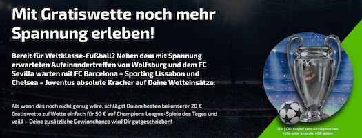 Champions League Sportwetten