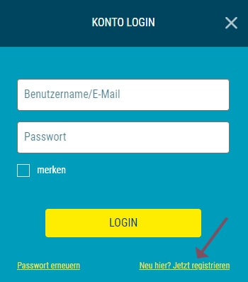 bei Sportwetten.de anmelden