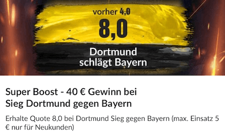 Dortmund - Bayern Quoten