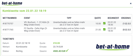 Sportwetten Abräumer der Woche 3