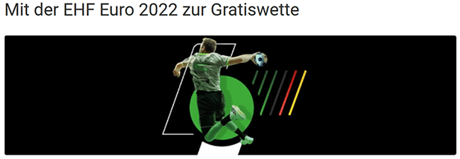 Unibet 5-Euro-Gratiswette zur Handball-EM