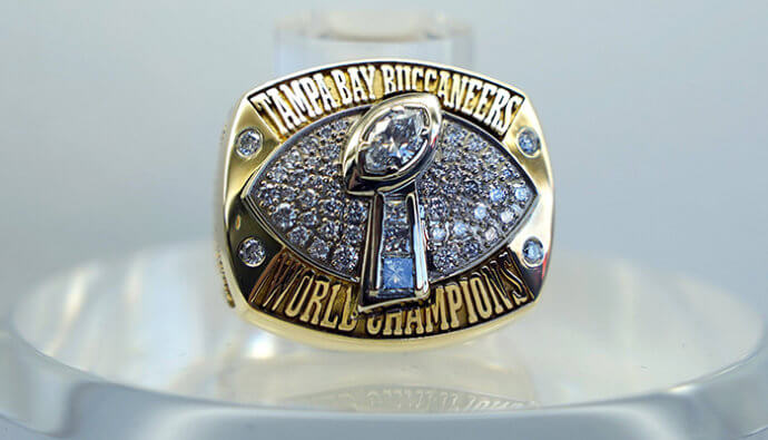 super bowl trophäen ringe