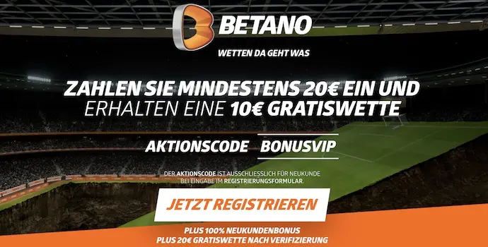 Super Bowl Freebet bei Betano