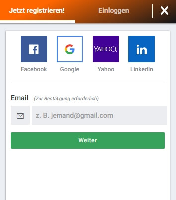 Betano Registrierung
