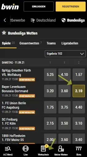 Bwin Wettschein