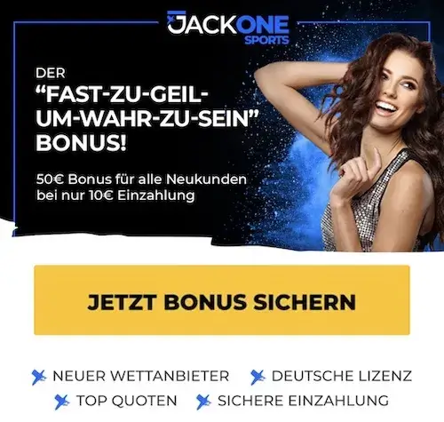 JackOne Sportwetten Bonus