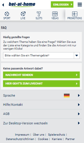bet-at-home Kundensupport
